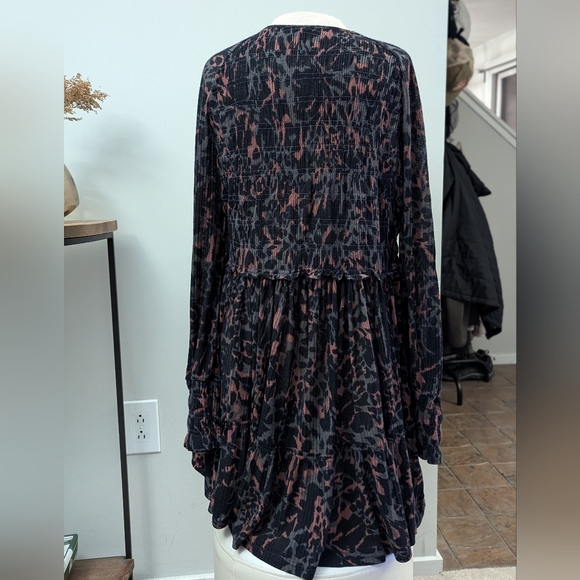 Free People Dark Romance Tunic Leopard Print - Picture 5 of 12
